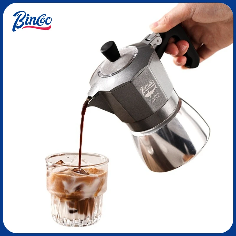 Coffee Equipment Tools - Bincoo Caffettiera Moka a Doppia Valvola