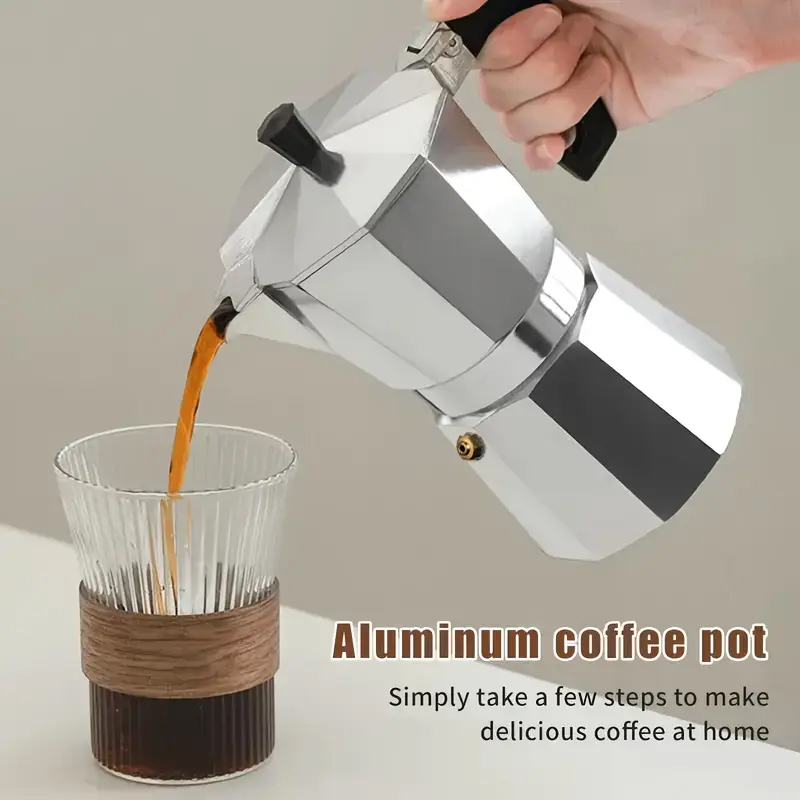 Coffee Equipment Tools - Caffettiera Moka Classica in Alluminio 50-300ML
