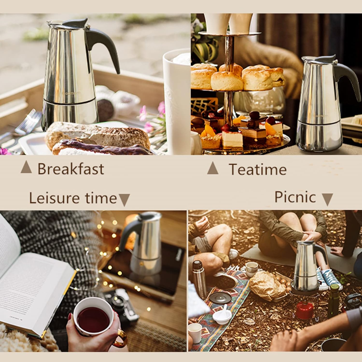 4/6/9 tazze Moka Pot Caffe Mac - Coffee Equipment Tools recensione e prezzo