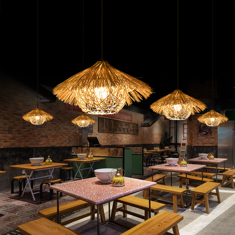 Lampadario creativo in Rattan  - Vintage Coffee Equipment recensione e prezzo